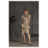 Danilo Forestieri - Abito Longuette con Balze - Haute Couture Made in Italy - Luxury Exclusive Collection