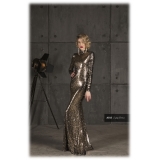 Danilo Forestieri - Long Dress in Full Animalier Sequins - Haute Couture Made in Italy - Luxury Exclusive Collection