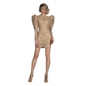 Danilo Forestieri - Mini Dress in Tulle Embroidered - Haute Couture Made in Italy - Luxury Exclusive Collection