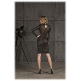 Danilo Forestieri - Long-Sleeved Midi Dress - Haute Couture Made in Italy - Luxury Exclusive Collection