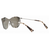 Valentino - VLTN Frameless Mirrored Sunglasses - Blue - Valentino Eyewear