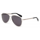 CR7 - Cristiano Ronaldo - GS001 - Semiglossy Silver Frame - Sunglasses - Exclusive Official Collection - CR7 Eyewear