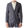 Cruna - Chelsea Fresh Wool Jacket - 560 - Medium Grey - Handmade in Italy - Luxury High Quality Jacket