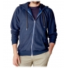 Cruna - Bel Air Sweatshirt in Cotton and Cashmere - 386 - Navy - Handmade in Italy - Luxury High Quality Sweatshirt