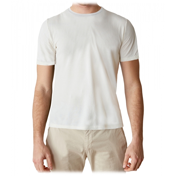 Diverse varer Forkert Parasit Cruna - Nizza T-Shirt - 573 - Off White - Handmade in Italy - Luxury High  Quality T-Shirt - Avvenice