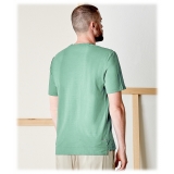 Cruna - Nizza T-Shirt - 573 - Green - Handmade in Italy - Luxury High Quality T-Shirt