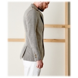 Cruna - Chelsea Linen Jacket - 556 - Terra - Handmade in Italy - Luxury High Quality Jacket