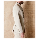 Cruna - Chelsea Linen Jacket - 540 - Ecru - Handmade in Italy - Luxury High Quality Jacket