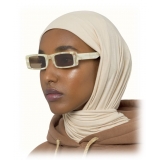 Fenty - Trouble Sunglasses - White Marble - Sunglasses - Rihanna Official - Fenty Eyewear