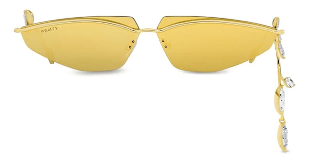 Side cover sunglasses gold - Gem