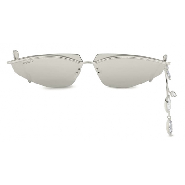 Fenty - Side-Eye Sunglasses - Silver - Sunglasses - Rihanna Official - Fenty Eyewear