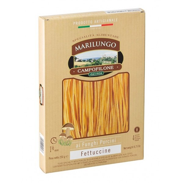 Pasta Marilungo - Fettuccine ai Funghi Porcini - Specialità Alimentari - Pasta di Campofilone