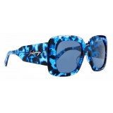 Balenciaga - Blow Square Sunglasses - Blue Havana - Sunglasses - Balenciaga Eyewear