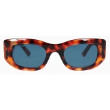 Balenciaga - Blow Rectangle Sunglasses - Havana - Sunglasses - Balenciaga Eyewear