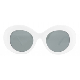 Balenciaga - Occhiali da Sole Blow Round - Bianco - Occhiali da Sole - Balenciaga Eyewear