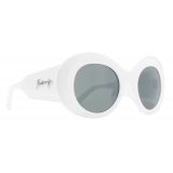 Balenciaga - Blow Round Sunglasses - White - Sunglasses - Balenciaga Eyewear