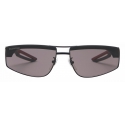 Balenciaga - Hybrid Rectangle Sunglasses - Black Red - Sunglasses - Balenciaga Eyewear