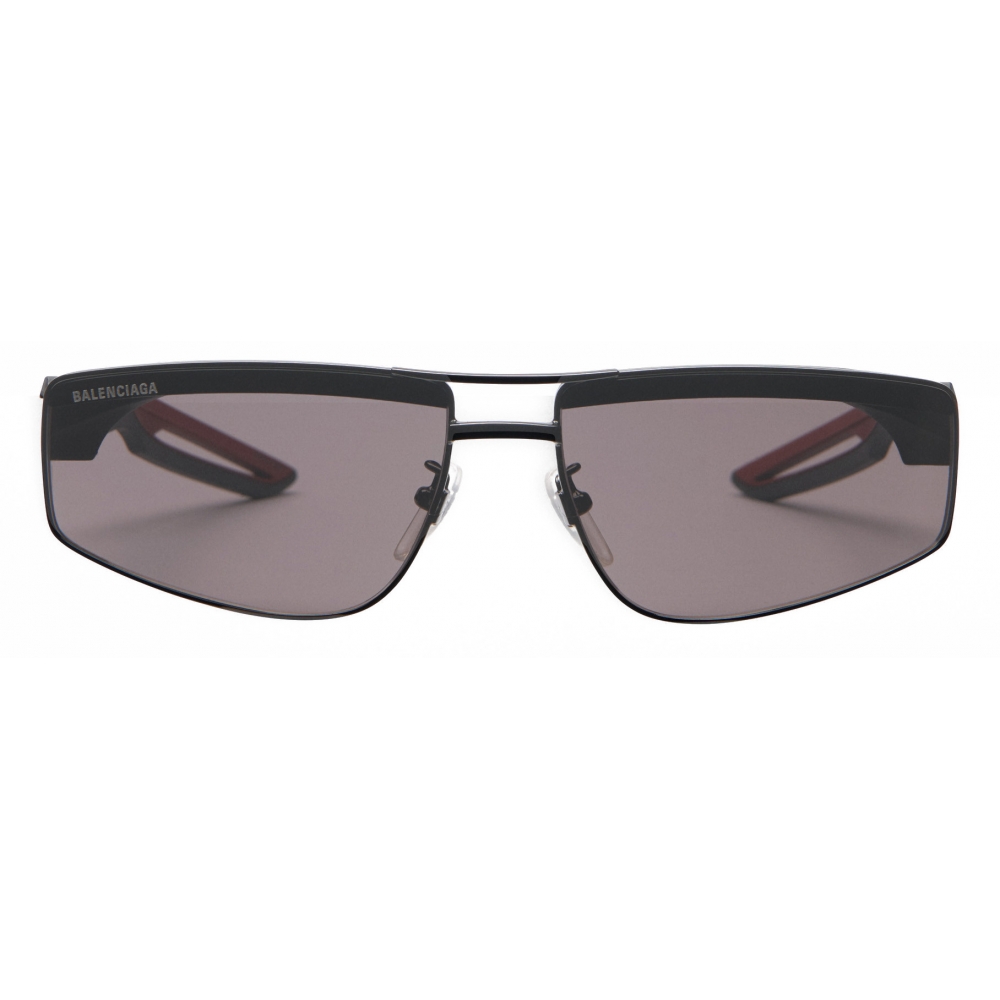 Balenciaga - Hybrid Rectangle Sunglasses - Black Red - Sunglasses -  Balenciaga Eyewear - Avvenice