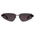 Balenciaga - Typo Rectangle Sunglasses - Black - Sunglasses - Balenciaga Eyewear