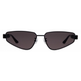 Balenciaga - Typo Rectangle Sunglasses - Black - Sunglasses - Balenciaga Eyewear