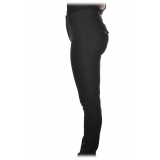 Elisabetta Franchi - Pantalone Modello Vita Alta - Nero - Pantaloni - Made in Italy - Luxury Exclusive Collection