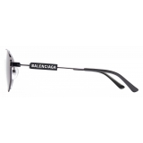 Balenciaga - Tag Pilot Sunglasses - Black - Sunglasses - Balenciaga Eyewear