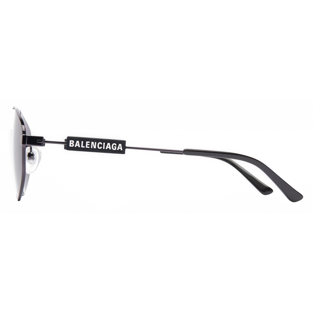 Balenciaga metal pilot sunglasses with logo
