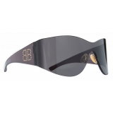 Balenciaga - Mask Round Sunglasses - Black - Sunglasses - Balenciaga Eyewear