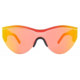 Balenciaga - Occhiali da Sole Ski Cat - Modello Aderente - Nero Rosso - Occhiali da Sole - Balenciaga Eyewear