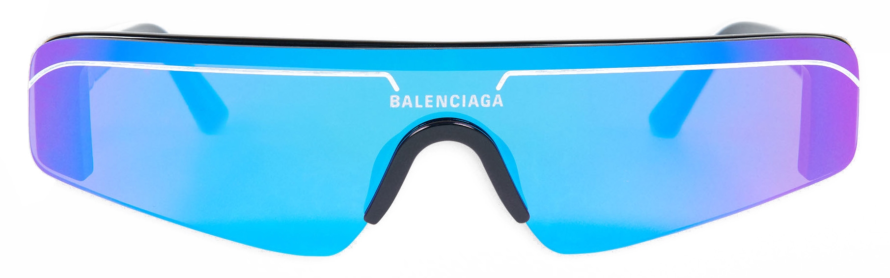 Balenciaga - Ski Cat Sunglasses - Black Blue - Sunglasses