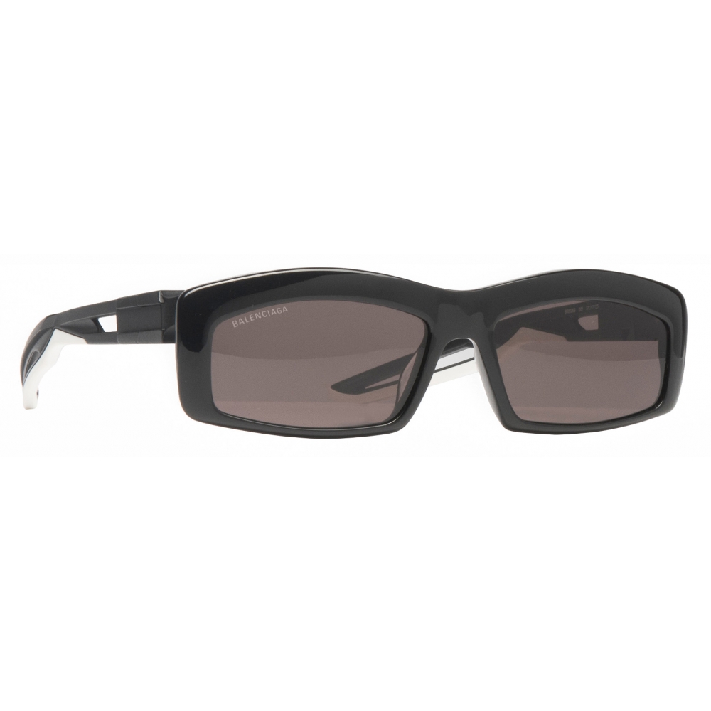 Balenciaga - Hybrid Rectangle Sunglasses - Black White - Sunglasses