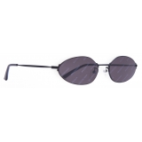 Balenciaga - Invisible Oval Sunglasses - Light Grey - Sunglasses - Balenciaga Eyewear