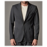 Cruna - Technical Wool Chelsea Jacket - 648 - Ardesia - Handmade in Italy - Luxury High Quality Jacket