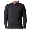 Cruna - Crewneck Sweater in Wool - 657 - Night Blue - Handmade in Italy - Luxury High Quality Sweater