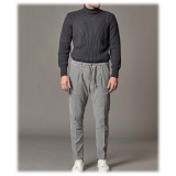 Cruna - Rollneck Sweater in Wool - 657 - Ardesia - Handmade in Italy - Luxury High Quality Sweater