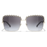 Chanel - Occhiali Quadrati da Sole - Grigio Sfumato - Chanel Eyewear