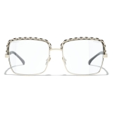 Chanel - Occhiali Quadrati da Sole - Oro Trasparente - Chanel Eyewear