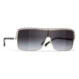 Chanel - Occhiali da Sole a Maschera - Grigio Sfumato - Chanel Eyewear