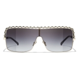 Chanel - Shield Sunglasses - Gray Gradient - Chanel Eyewear