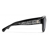 Chanel - Pantos Sunglasses - Black Gray - Chanel Eyewear