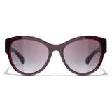 Chanel - Occhiali Modello Pantos da Sole - Rosso Scuro - Chanel Eyewear