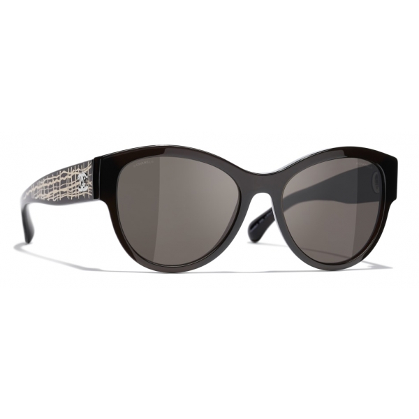 Chanel - Occhiali Modello Pantos da Sole - Marrone - Chanel Eyewear