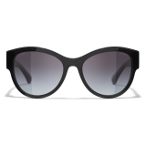 Chanel - Occhiali Modello Pantos da Sole - Nero Grigio - Chanel Eyewear