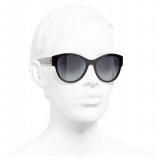 Chanel - Occhiali Modello Pantos da Sole - Nero Grigio - Chanel Eyewear