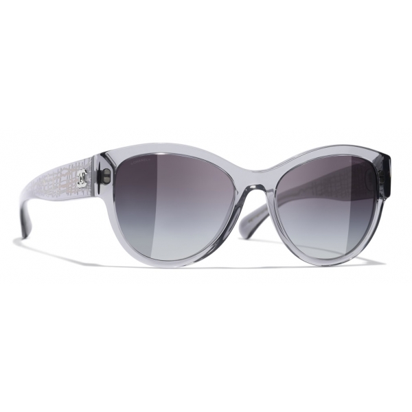 Chanel - Occhiali Modello Pantos da Sole - Grigio Sfumato - Chanel Eyewear