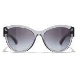 Chanel - Occhiali Modello Pantos da Sole - Grigio Sfumato - Chanel Eyewear