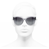 Chanel - Occhiali Modello Pantos da Sole - Grigio Sfumato - Chanel Eyewear