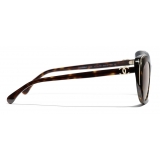 Chanel - Cat Eye Sunglasses - Dark Tortoise Brown - Chanel Eyewear