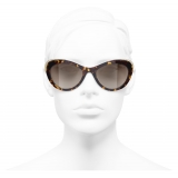 Chanel - Cat Eye Sunglasses - Dark Tortoise Brown - Chanel Eyewear