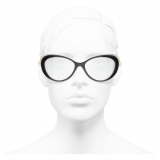 Chanel - Cat Eye Sunglasses - Black Trasparent - Chanel Eyewear